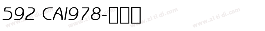 592 CAI978字体转换